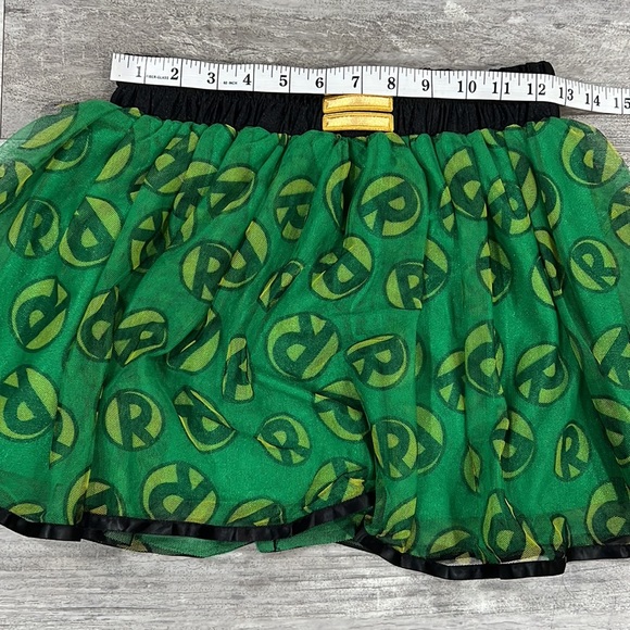 Halloween Costume DC Comics Robin Logo Green Tutu Skirt - Picture 3 of 7